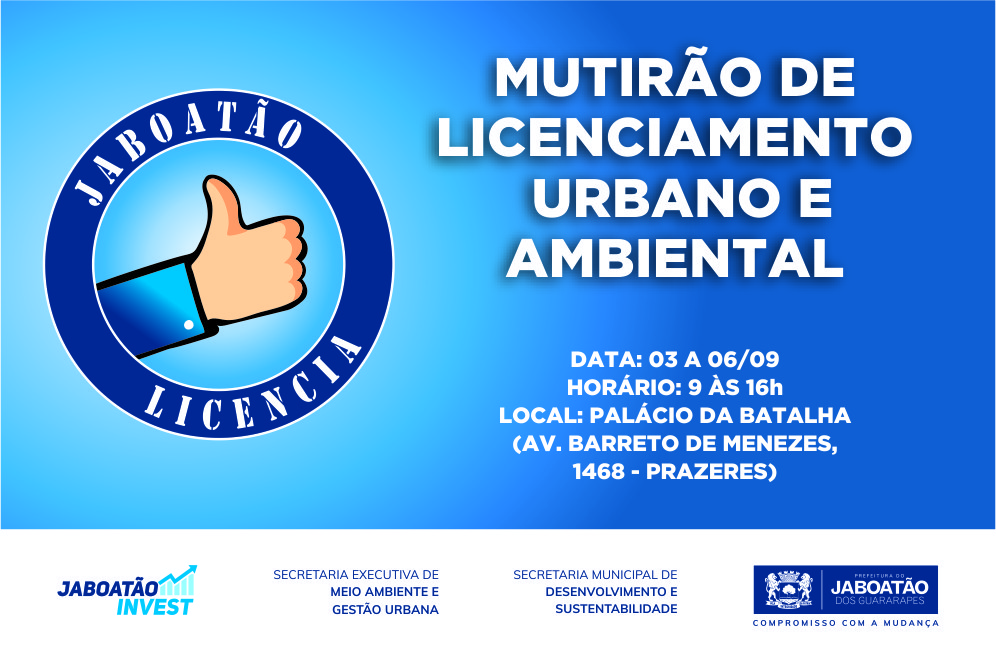 Leia mais sobre o artigo Jaboatão realiza mutirão para viabilizar serviços de licenciamento urbano e ambiental